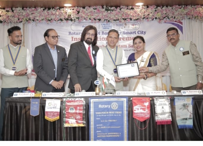 रोटरी क्लब बदलापूर स्मार्ट सिटीच्या अध्यक्षपदी ॲड. साटपे