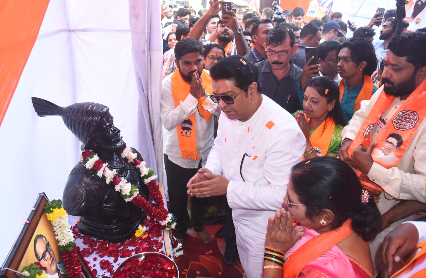 राज ठाकरे कल्याणमध्ये मनसे उमेदवारांच्या भेटीला