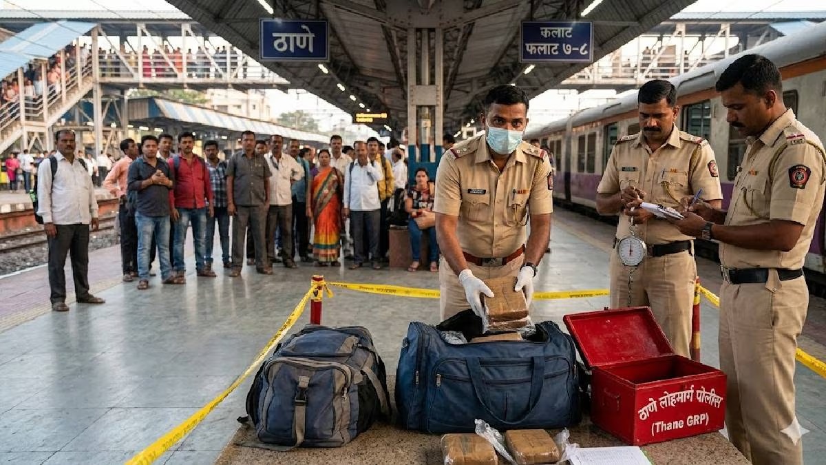 ठाणे स्थानकात बेवारस बॅगेत अमली पदार्थांचा साठा