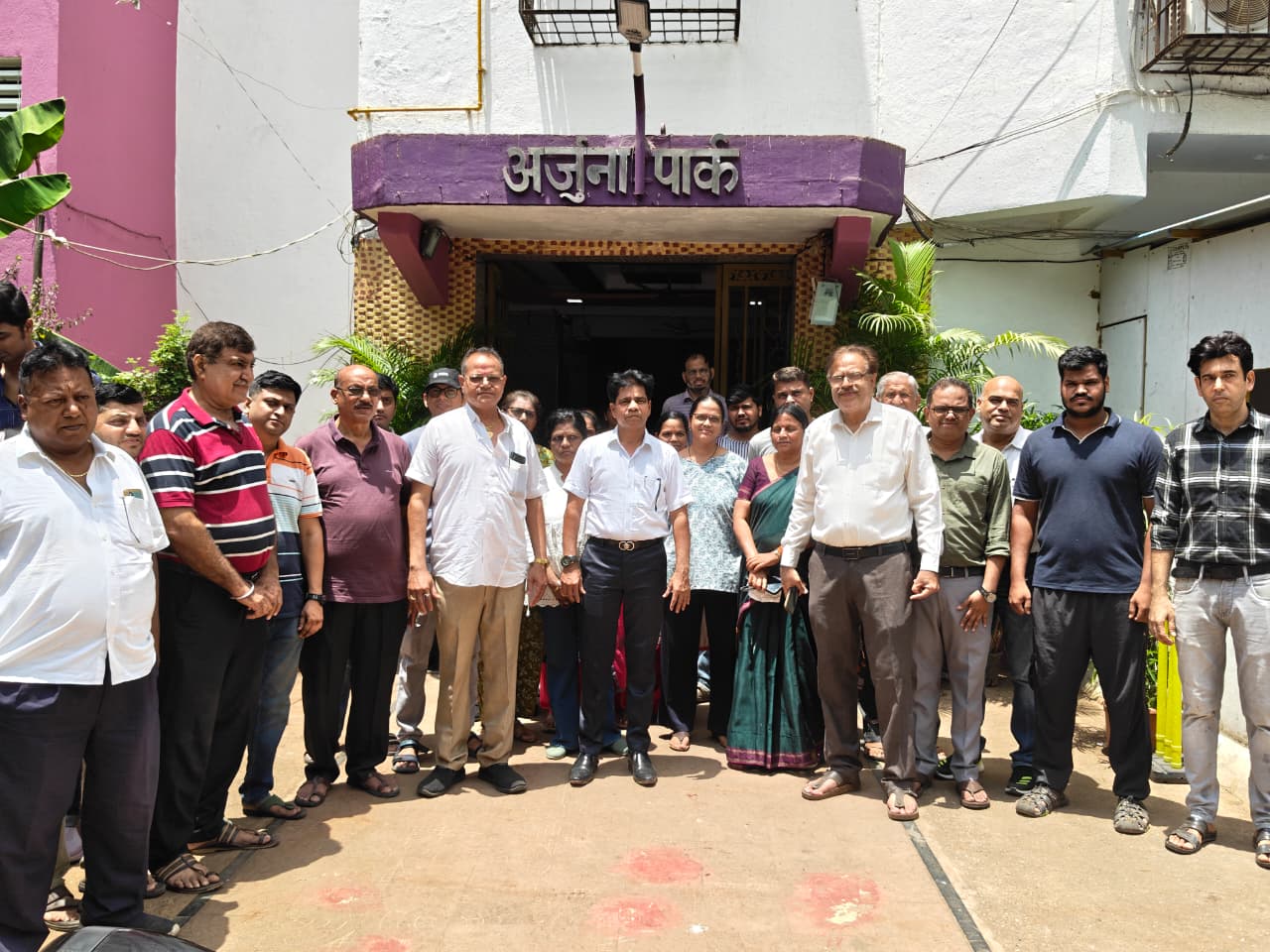 अखेर अर्जुना पार्क सोसायटीची जागा मोजणी झाली